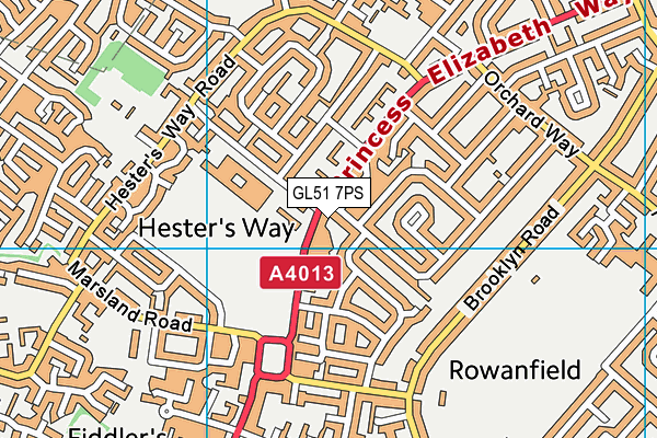 GL51 7PS map - OS VectorMap District (Ordnance Survey) GL51 7PS map - OS VectorMap District (Ordnance Survey)