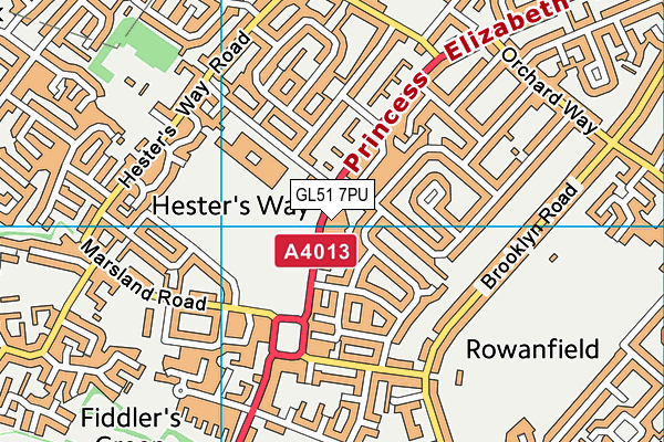 GL51 7PU map - OS VectorMap District (Ordnance Survey) GL51 7PU map - OS VectorMap District (Ordnance Survey)