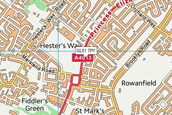 GL51 7PY map - OS VectorMap District (Ordnance Survey) GL51 7PY map - OS VectorMap District (Ordnance Survey)