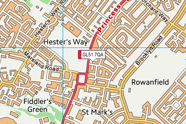 GL51 7QA map - OS VectorMap District (Ordnance Survey) GL51 7QA map - OS VectorMap District (Ordnance Survey)
