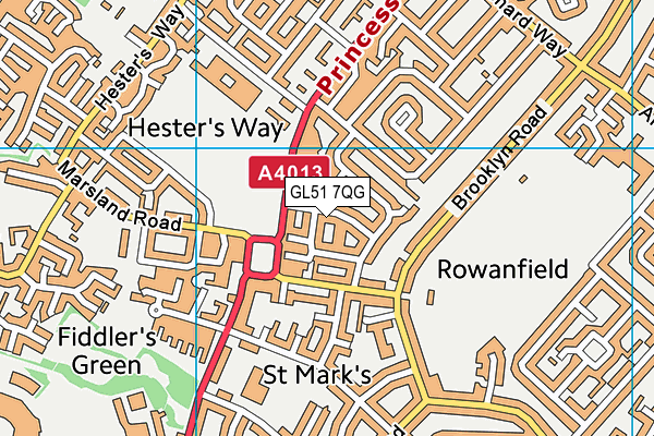 GL51 7QG map - OS VectorMap District (Ordnance Survey) GL51 7QG map - OS VectorMap District (Ordnance Survey)