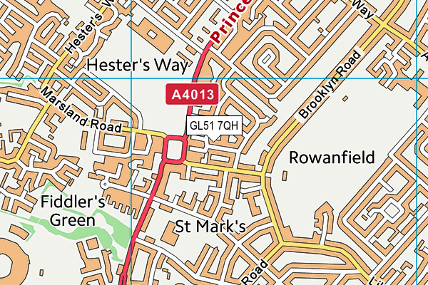 GL51 7QH map - OS VectorMap District (Ordnance Survey) GL51 7QH map - OS VectorMap District (Ordnance Survey)