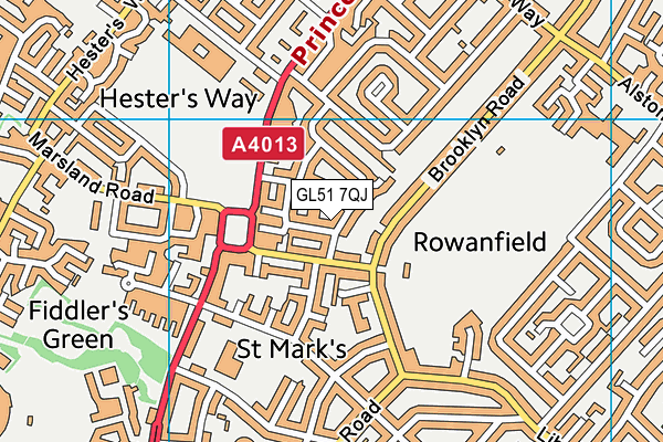 GL51 7QJ map - OS VectorMap District (Ordnance Survey) GL51 7QJ map - OS VectorMap District (Ordnance Survey)