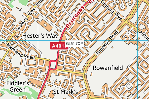 GL51 7QP map - OS VectorMap District (Ordnance Survey) GL51 7QP map - OS VectorMap District (Ordnance Survey)