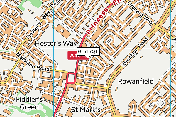 GL51 7QT map - OS VectorMap District (Ordnance Survey) GL51 7QT map - OS VectorMap District (Ordnance Survey)