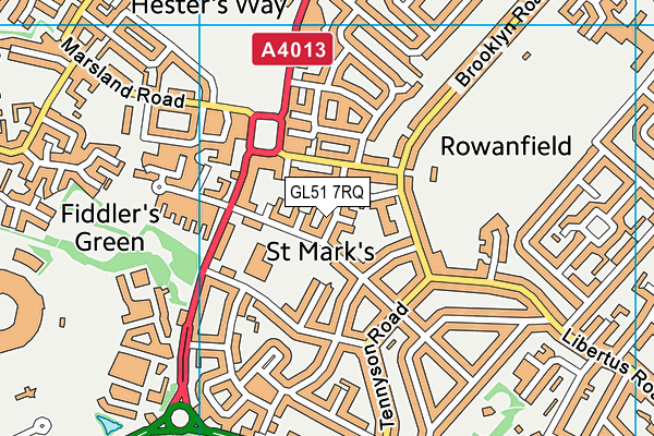 GL51 7RQ map - OS VectorMap District (Ordnance Survey) GL51 7RQ map - OS VectorMap District (Ordnance Survey)