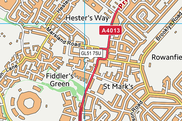 GL51 7SU map - OS VectorMap District (Ordnance Survey) GL51 7SU map - OS VectorMap District (Ordnance Survey)