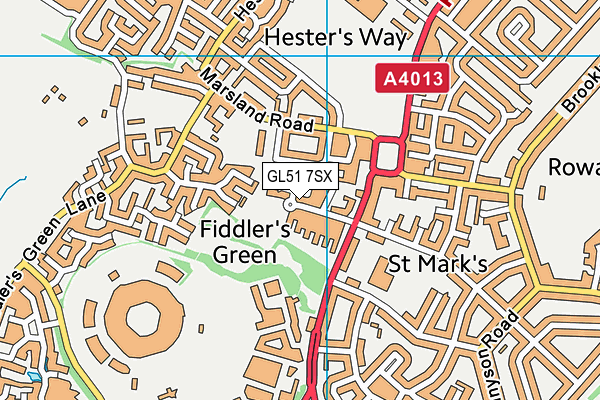 GL51 7SX map - OS VectorMap District (Ordnance Survey) GL51 7SX map - OS VectorMap District (Ordnance Survey)