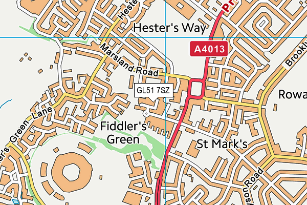 GL51 7SZ map - OS VectorMap District (Ordnance Survey) GL51 7SZ map - OS VectorMap District (Ordnance Survey)