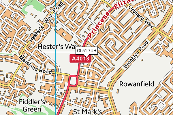 GL51 7UH map - OS VectorMap District (Ordnance Survey) GL51 7UH map - OS VectorMap District (Ordnance Survey)