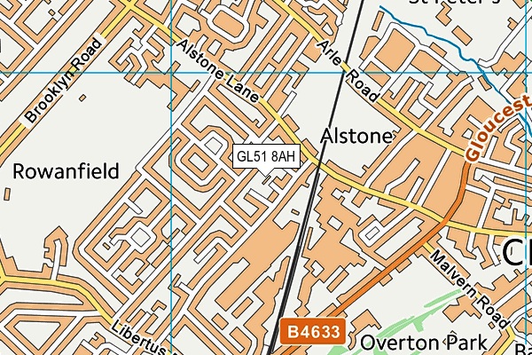 GL51 8AH map - OS VectorMap District (Ordnance Survey) GL51 8AH map - OS VectorMap District (Ordnance Survey)