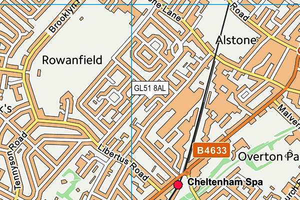 GL51 8AL map - OS VectorMap District (Ordnance Survey) GL51 8AL map - OS VectorMap District (Ordnance Survey)