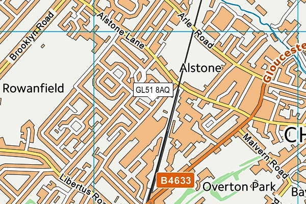 GL51 8AQ map - OS VectorMap District (Ordnance Survey) GL51 8AQ map - OS VectorMap District (Ordnance Survey)
