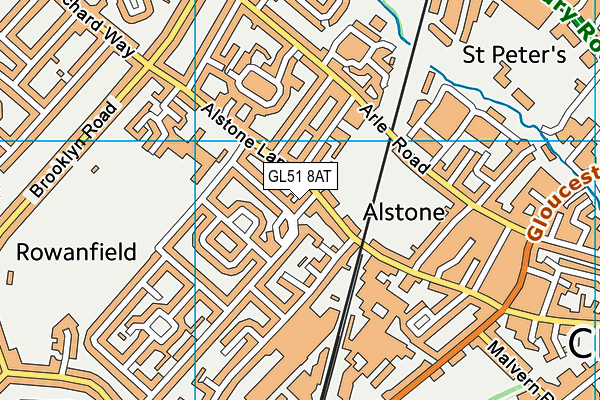 GL51 8AT map - OS VectorMap District (Ordnance Survey) GL51 8AT map - OS VectorMap District (Ordnance Survey)