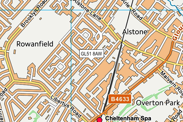 GL51 8AW map - OS VectorMap District (Ordnance Survey) GL51 8AW map - OS VectorMap District (Ordnance Survey)