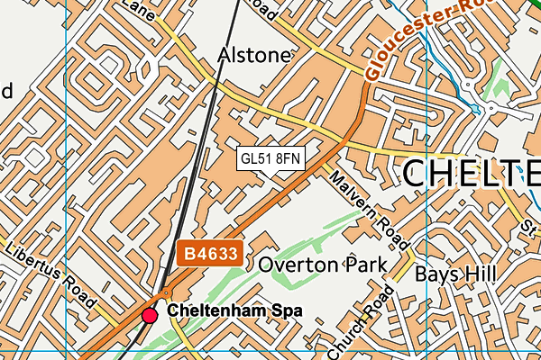 GL51 8FN map - OS VectorMap District (Ordnance Survey) GL51 8FN map - OS VectorMap District (Ordnance Survey)
