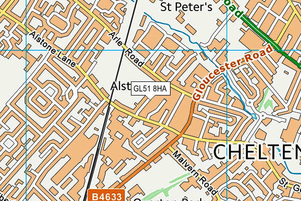 GL51 8HA map - OS VectorMap District (Ordnance Survey) GL51 8HA map - OS VectorMap District (Ordnance Survey)