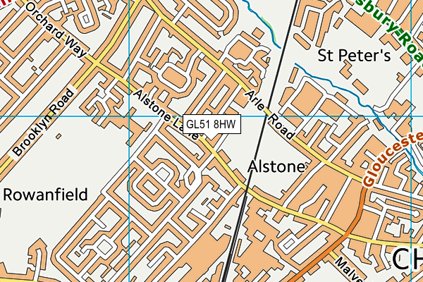 GL51 8HW map - OS VectorMap District (Ordnance Survey) GL51 8HW map - OS VectorMap District (Ordnance Survey)