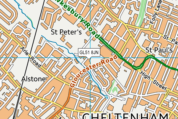 GL51 8JN map - OS VectorMap District (Ordnance Survey)