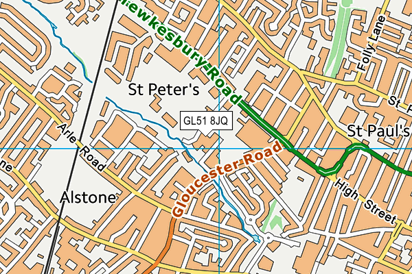 GL51 8JQ map - OS VectorMap District (Ordnance Survey)