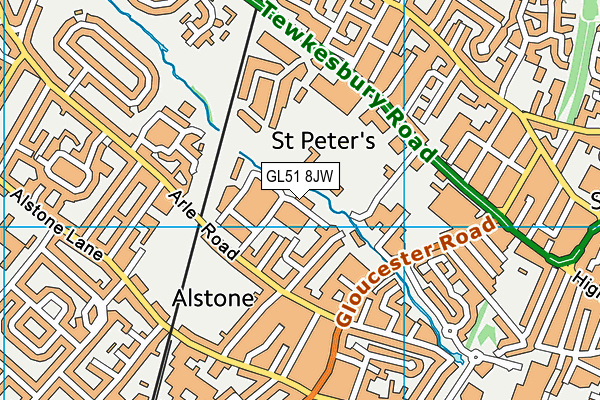 GL51 8JW map - OS VectorMap District (Ordnance Survey) GL51 8JW map - OS VectorMap District (Ordnance Survey)