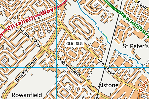 GL51 8LG map - OS VectorMap District (Ordnance Survey) GL51 8LG map - OS VectorMap District (Ordnance Survey)