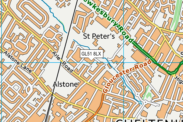 GL51 8LX map - OS VectorMap District (Ordnance Survey) GL51 8LX map - OS VectorMap District (Ordnance Survey)