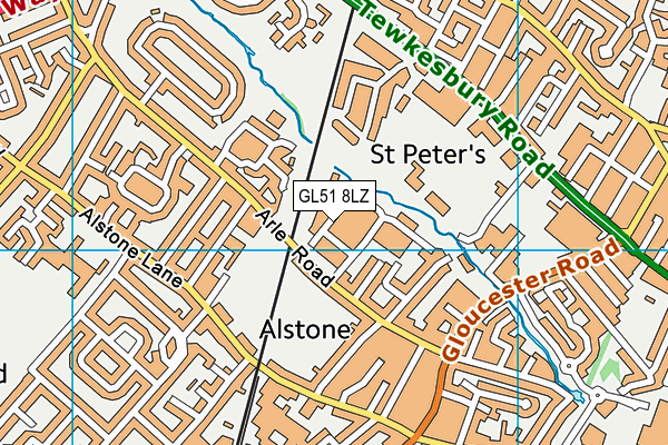 GL51 8LZ map - OS VectorMap District (Ordnance Survey)
