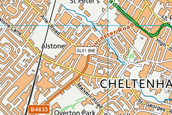 GL51 8NE map - OS VectorMap District (Ordnance Survey) GL51 8NE map - OS VectorMap District (Ordnance Survey)