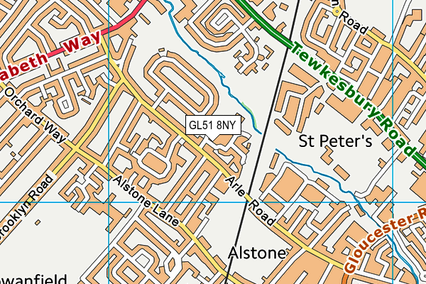 GL51 8NY map - OS VectorMap District (Ordnance Survey) GL51 8NY map - OS VectorMap District (Ordnance Survey)