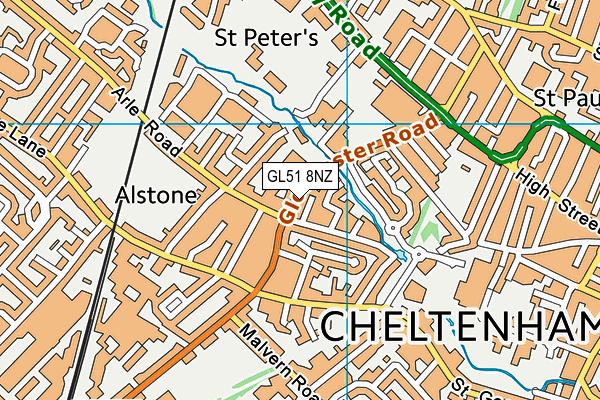 GL51 8NZ map - OS VectorMap District (Ordnance Survey) GL51 8NZ map - OS VectorMap District (Ordnance Survey)