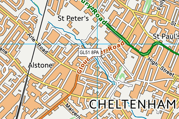 GL51 8PA map - OS VectorMap District (Ordnance Survey) GL51 8PA map - OS VectorMap District (Ordnance Survey)