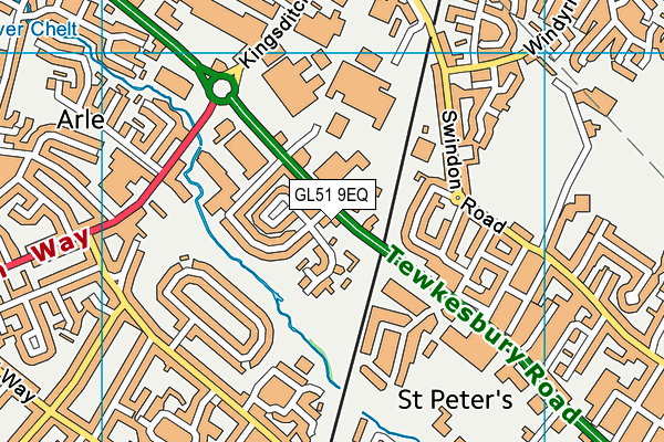 GL51 9EQ map - OS VectorMap District (Ordnance Survey) GL51 9EQ map - OS VectorMap District (Ordnance Survey)