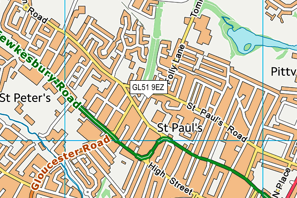 GL51 9EZ map - OS VectorMap District (Ordnance Survey) GL51 9EZ map - OS VectorMap District (Ordnance Survey)
