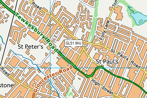 GL51 9HJ map - OS VectorMap District (Ordnance Survey)