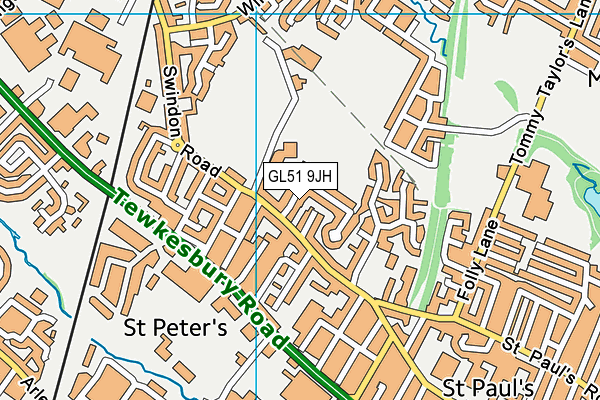 GL51 9JH map - OS VectorMap District (Ordnance Survey) GL51 9JH map - OS VectorMap District (Ordnance Survey)