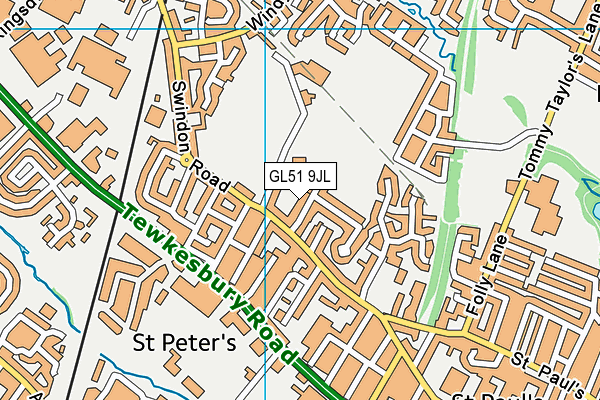 GL51 9JL map - OS VectorMap District (Ordnance Survey) GL51 9JL map - OS VectorMap District (Ordnance Survey)