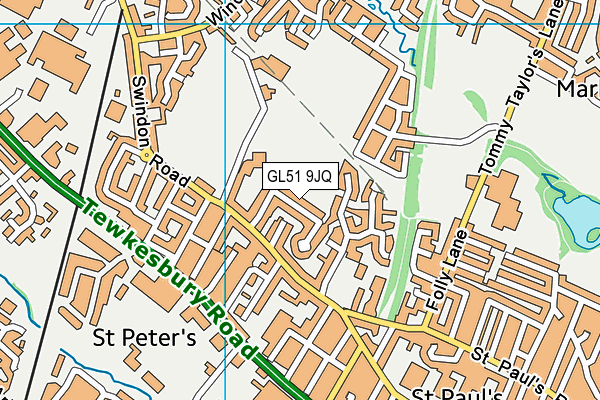 GL51 9JQ map - OS VectorMap District (Ordnance Survey) GL51 9JQ map - OS VectorMap District (Ordnance Survey)