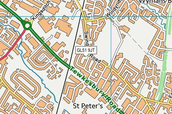 GL51 9JT map - OS VectorMap District (Ordnance Survey) GL51 9JT map - OS VectorMap District (Ordnance Survey)