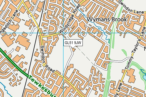 GL51 9JW map - OS VectorMap District (Ordnance Survey) GL51 9JW map - OS VectorMap District (Ordnance Survey)