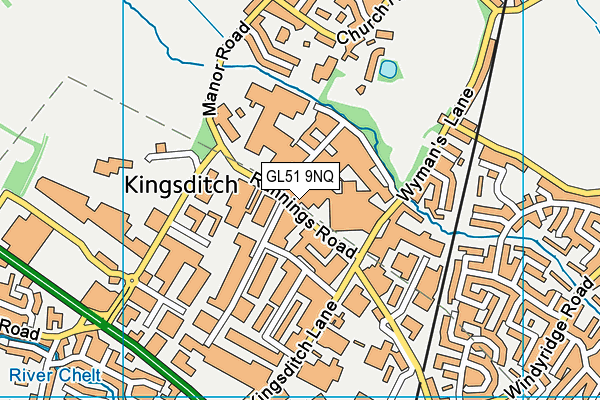 GL51 9NQ map - OS VectorMap District (Ordnance Survey) GL51 9NQ map - OS VectorMap District (Ordnance Survey)
