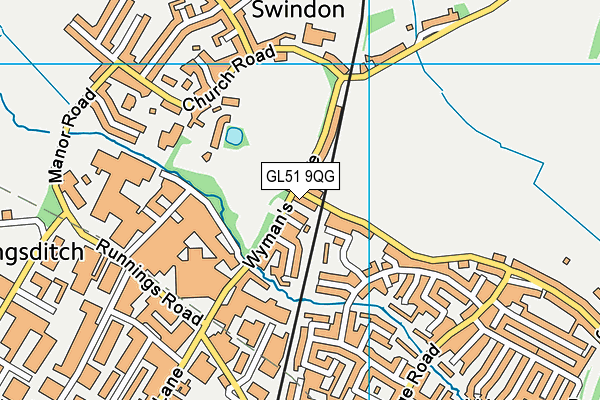 GL51 9QG map - OS VectorMap District (Ordnance Survey) GL51 9QG map - OS VectorMap District (Ordnance Survey)