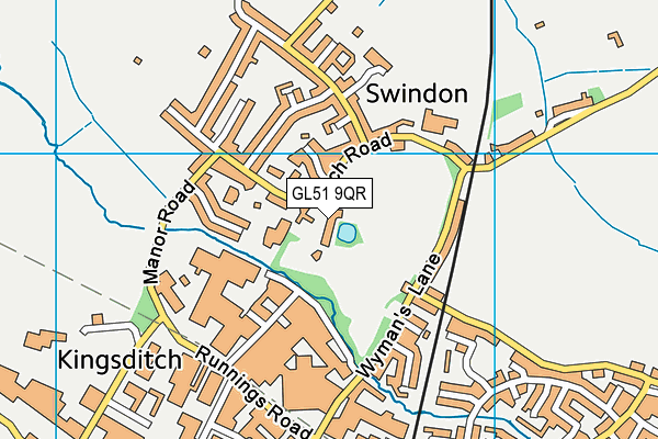 GL51 9QR map - OS VectorMap District (Ordnance Survey) GL51 9QR map - OS VectorMap District (Ordnance Survey)
