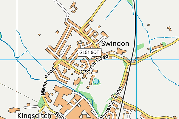 GL51 9QT map - OS VectorMap District (Ordnance Survey) GL51 9QT map - OS VectorMap District (Ordnance Survey)
