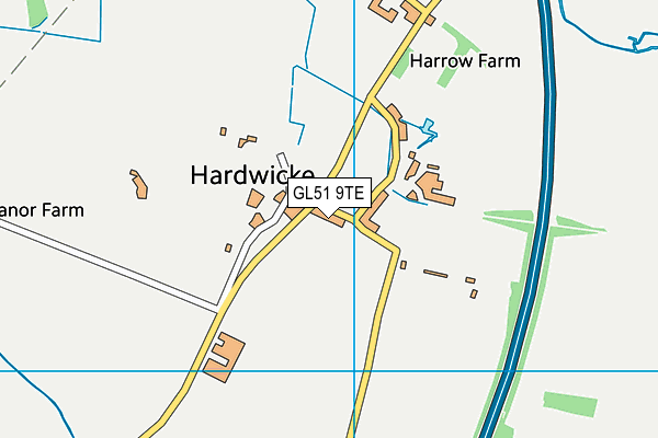 GL51 9TE map - OS VectorMap District (Ordnance Survey) GL51 9TE map - OS VectorMap District (Ordnance Survey)