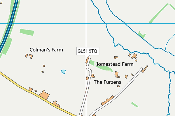 GL51 9TQ map - OS VectorMap District (Ordnance Survey) GL51 9TQ map - OS VectorMap District (Ordnance Survey)