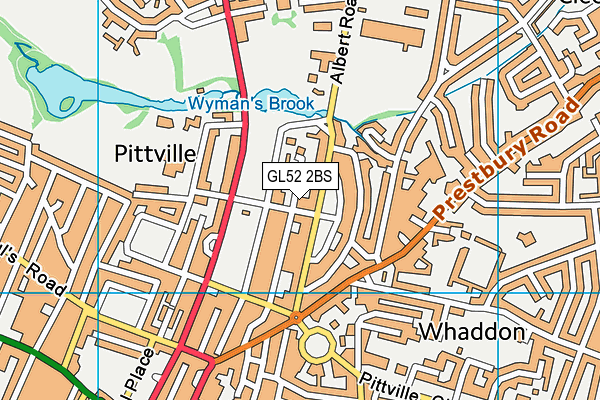 GL52 2BS map - OS VectorMap District (Ordnance Survey) GL52 2BS map - OS VectorMap District (Ordnance Survey)