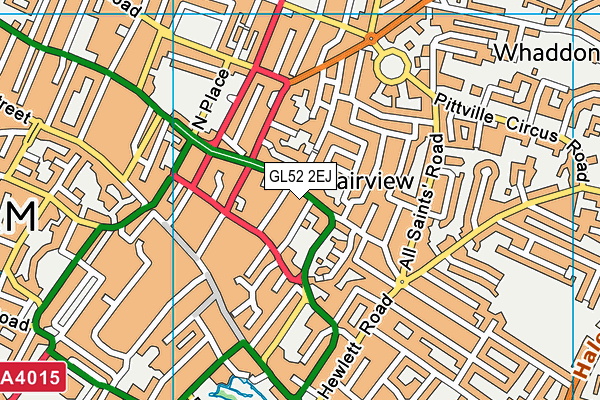 GL52 2EJ map - OS VectorMap District (Ordnance Survey) GL52 2EJ map - OS VectorMap District (Ordnance Survey)