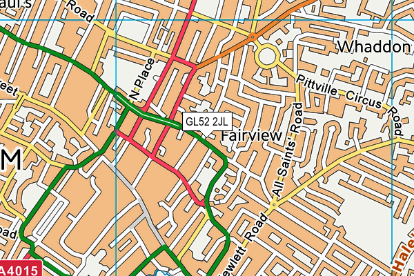 GL52 2JL map - OS VectorMap District (Ordnance Survey) GL52 2JL map - OS VectorMap District (Ordnance Survey)