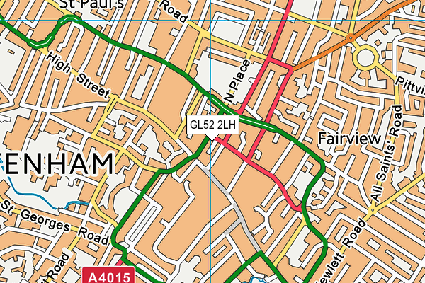 GL52 2LH map - OS VectorMap District (Ordnance Survey) GL52 2LH map - OS VectorMap District (Ordnance Survey)
